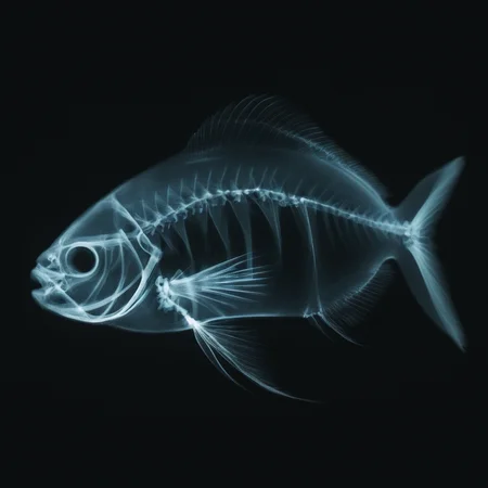 cinematic film still of <lora:x-ray style:1>
a fish skeleton is shown in the dark,x-ray style, shallow depth of field, vignette, highly detailed, high budget, bokeh, cinemascope, moody, epic, gorgeous, film grain, grainy