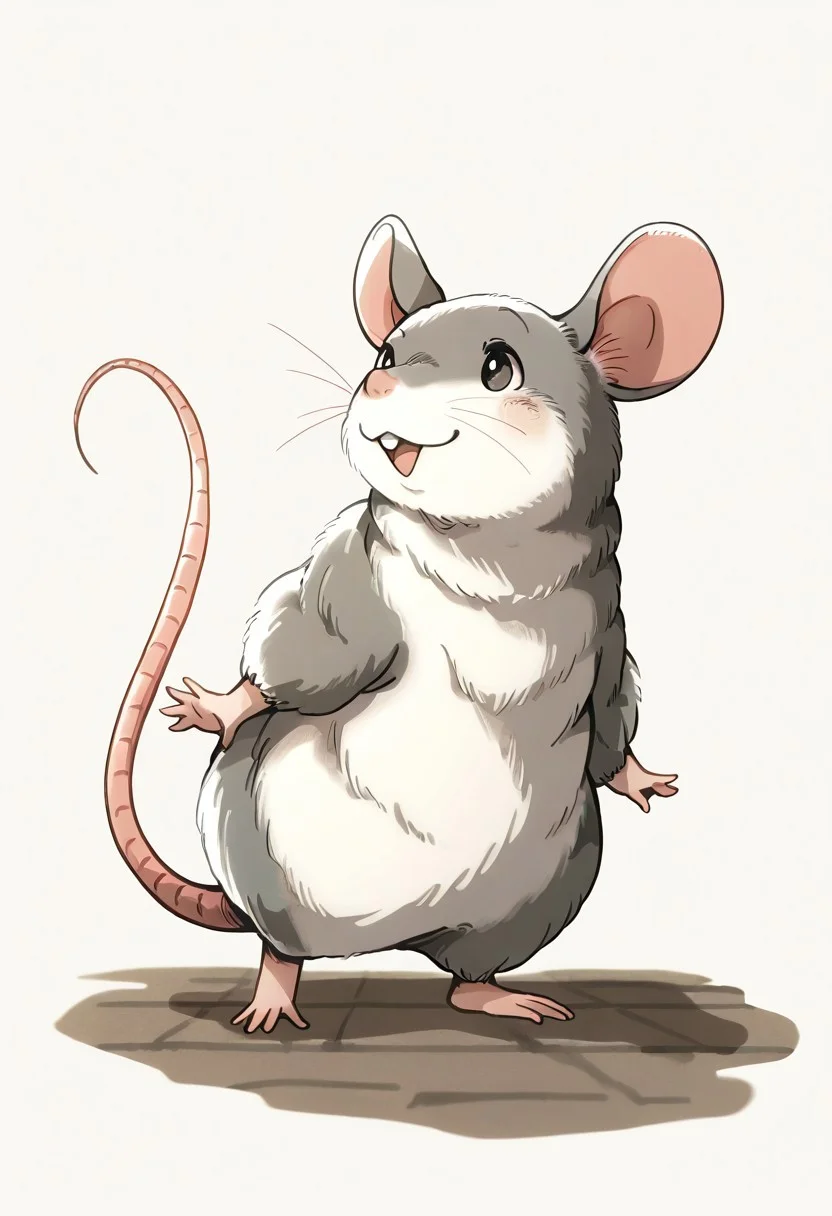"(masterpiece, best quality, high quality, highres), very awa, highres, absurdres,
(chii-kun \(seedyoulater\):1.), (kenket:1.), (chauvels:1.),
(mouse:1.2), (no humans:1.1), tail, fur, (cute:1.2), comfy, solo,
one outstretched leg, posing, arms at sides,
happy, looking to the side,
light night office background, "