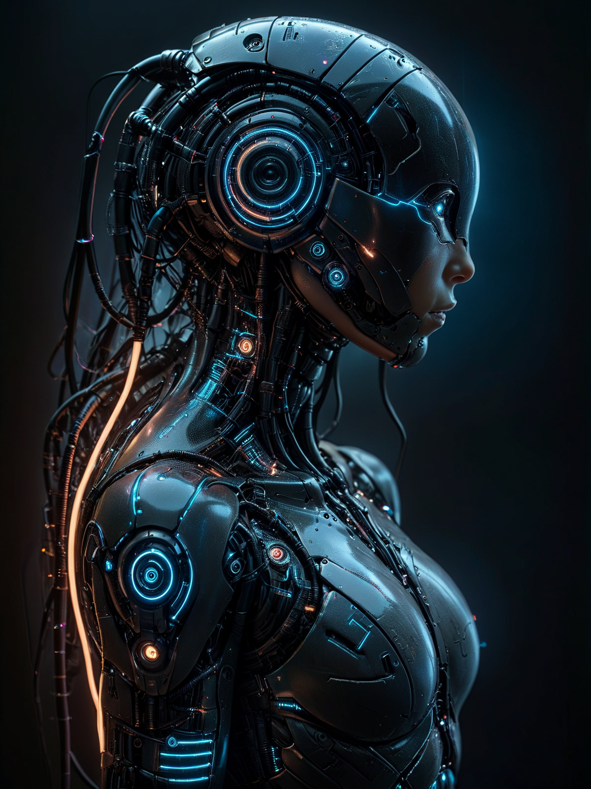 noface, cyborg, close-up, neonbody, lightstreaks <lora:Neon_Cyberpunk_SDXL:0.8> <lora:Faceless_Cyborgs:0.8>  (night:1.4),  steam, depth of field, masterpiece, best quality, ultra high res, (photorealistic, realistic:1.2), deep shadow, raw photo, film grain, Fujifilm XT3, 8k uhd, dslr, <lora:EnvyBetterHiresFixXL01:1>