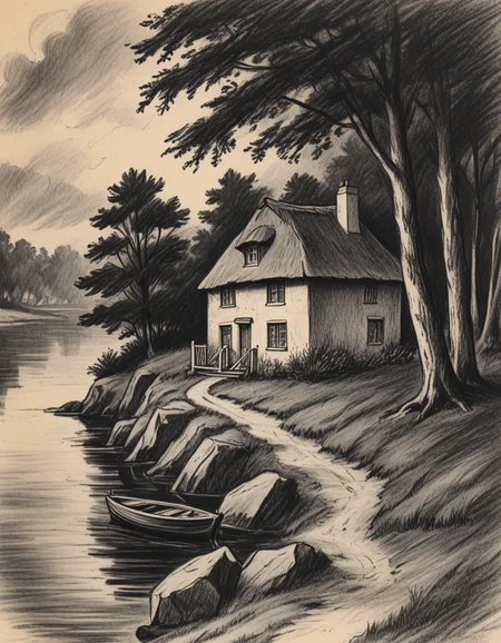 novuschroma71 cottage by the water charcoal drawing <lora:novuschroma71 style:1>, <lora:sdxl_lightning_8step_lora:1>