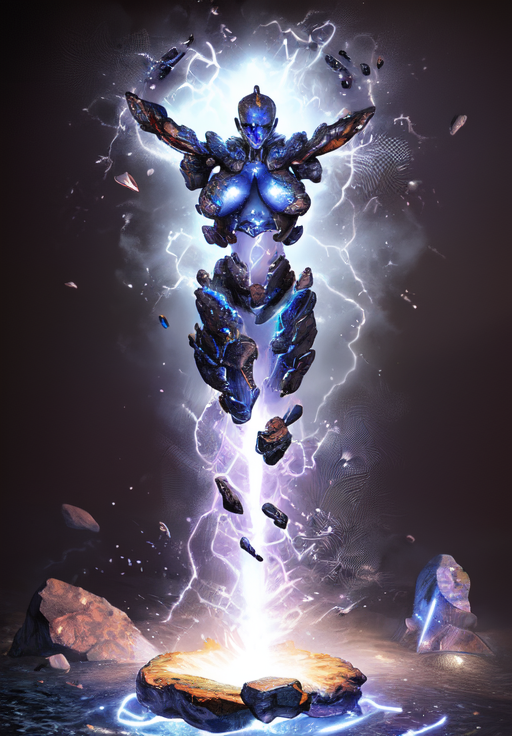 <lora:Storm_Atronach:0.8>, Storm_Atronach,, copper skin, (magical, magnificent, masterpiece:1.3), (trending on CGSociety, trending on pixiv, contest winner:1.3)
