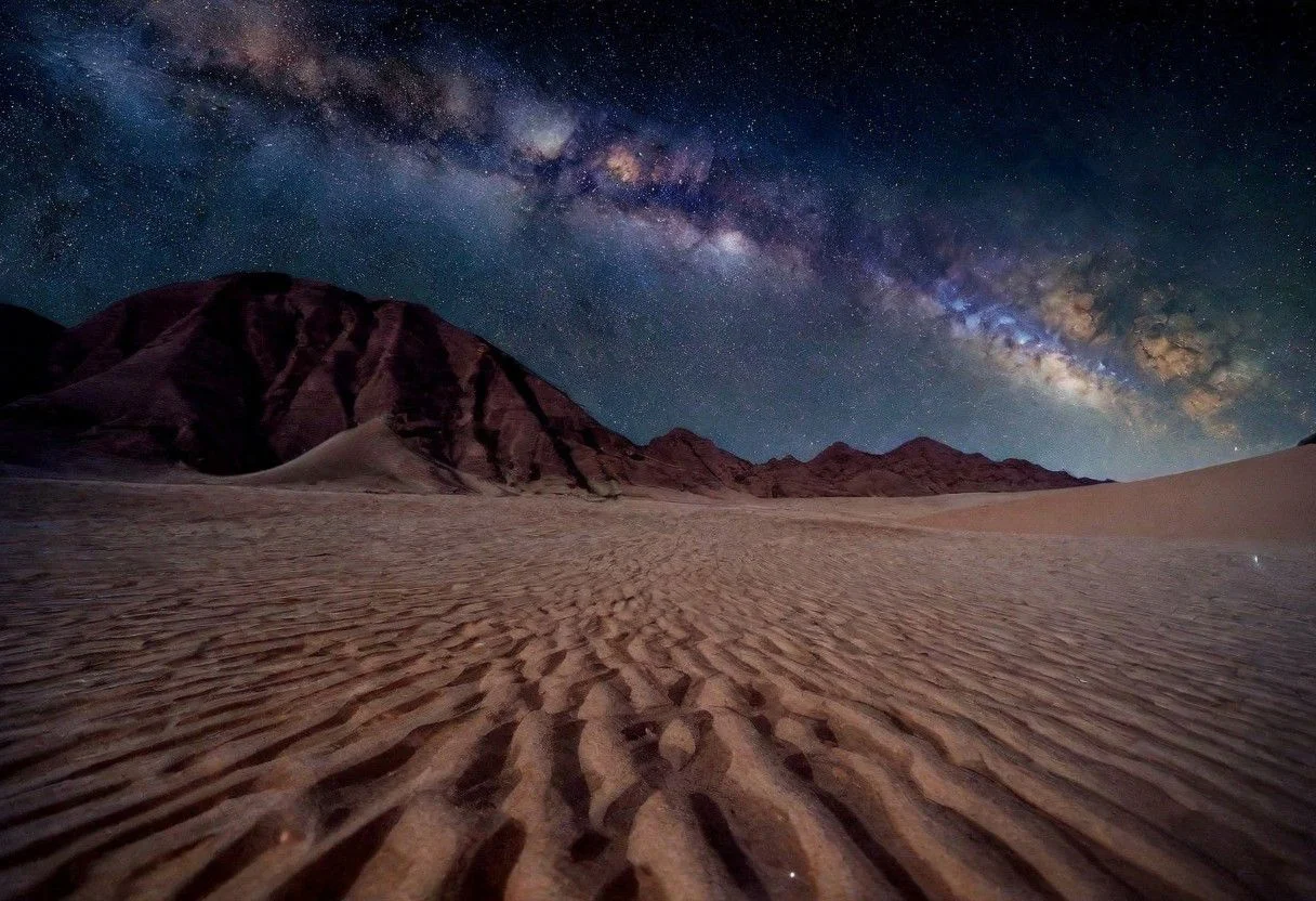Chiahuahuan desert under a protected Dark Sky. Lying in our bed, we could see the bands of the milky way. Painstaking Attention To Details