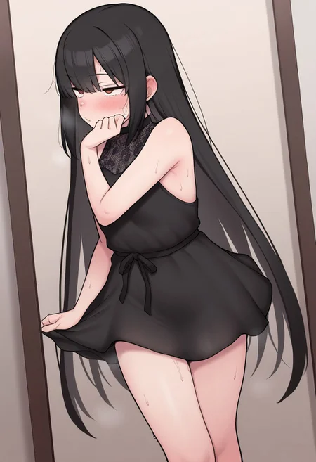 masterpiece, best quality, amazing quality, very aesthetic, absurdres, little black dress