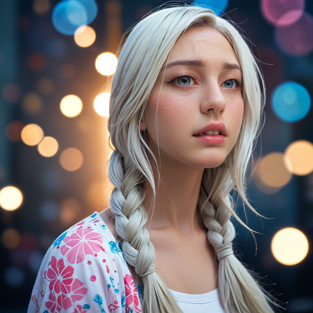 score_9,score_8_up,score_7_up,masterpiece,source_photo,(realistic:1.4),
<lora:Breast Slider - Pony_alpha1.0_rank4_noxattn_last:1>,
<lora:GaHeeJoDoveV2:1> Ga-Hee JO, GaHeeJoDove, white hair, single braid, parted lips, 
pastel colors,amazing depth,double exposure,surreal,geometric patterns,intricately detailed,bokeh,perfect balanced,deep fine borders,artistic photorealism,smooth
 <lora:AmateurStyle_v1_PONY_REALISM:1>