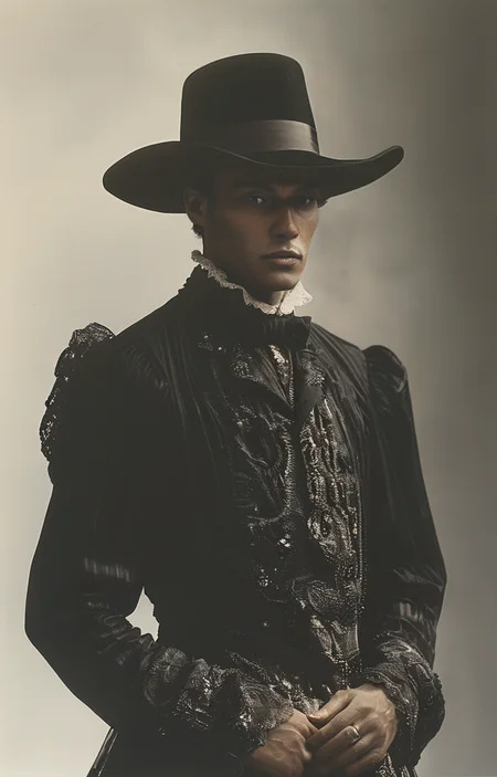masterpiece,best quality,<lora:tbh316-sdxl:0.9>,illustration,style of Bill Blass portrait of noble man