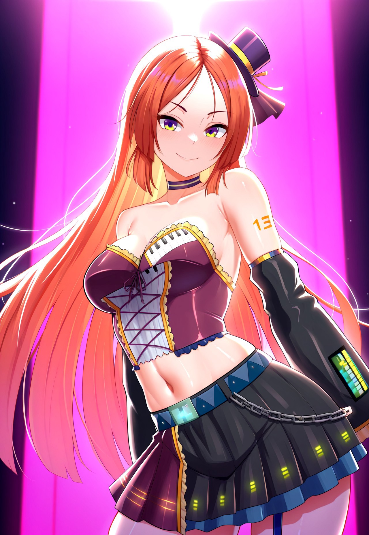 masterpiece, best quality, highres, absurdres, very aesthethic, 

1other, solo, namine_ritsu_strong, 

looking at viewer, smile, 

bust, dynamic, 

volumetric lighting, backlighting, neon, rendered, luminous background