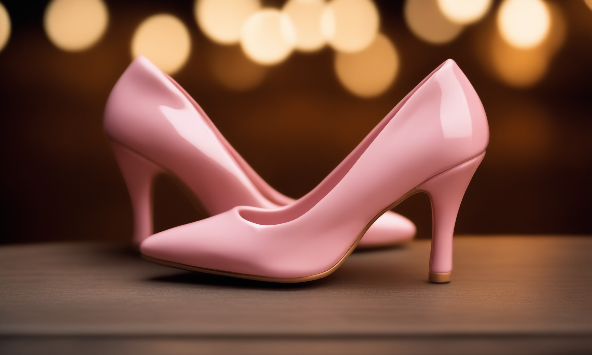 cinematic film still <lora:pcporcelaincd_xl-000006:0.9>,a handmade model toy of a pair of high heels made of (pcporcelaincd_xl,porcelain,pink theme,shiny:1.3) on table,no humans,long-focus,tilt-shift,miniature,indoors,full body,wooden table,cutie,cute,still life,front view . shallow depth of field, vignette, highly detailed, high budget, bokeh, cinemascope, moody, epic, gorgeous, film grain, grainy, 8K, HDR, UHD, masterpiece, best quality, highly detailed, high resolution, finely detail, extremely detailed, ultra detailed, wallpaper