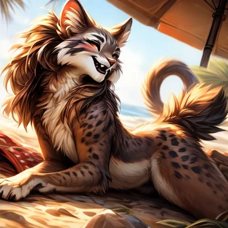 uploaded on e621, by carrot, by castitas, by reallynxgirl, by hioshiru, by loimu, by blotch, by kenket, by lizet,
FurryCore, 
catfolk,
Catra_Shera,
belladonna,
dragon,
(sexy pose), dynamic pose, NSFW, nude,
raised tail, paws, female, flat chest, 
lying on back, butt, presenting, spread legs, 
snuggling, kissing, playing, licking,
feral, furry female anthro cat, detailed and extremely fluffy body fur, tail, stripes, 2 girls, highly_detailed_face, symmetrical_eyes, fangs, open mouth, claws, young,
looking at viewer,
smile, blush, 
athletic, muscular, sleek,
brush stroke style, concept art, highly detailed, masterpiece, best quality, cinematic composition, 
sunlight, on a beach, 
masterpiece, best quality, realistic, (intricate:0.9), (high detail:1.4), film photography, {soft focus}, RAW photo, photorealistic, analog style, subsurface scattering, photorealism, absurd res,