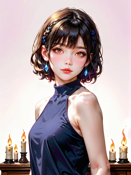score_9,score_8_up,score_7_up,realistic,photo,detail face,cute,kawaii,4K,photo_(medium),reality,absurdres,highres,incredibly absurdres,detail,detail eye,pretty face,detail pretty face,oily skin,Gorgeous hairstyle,realistic,masterpiece,best quality,high_resolution,face detail,skin detail,lustrous skin,CyberRealistic_Negative-neg,NegativeDynamics-neg,negative_hand-neg,NEGATIVE_HANDS,realisticvision-negative-embedding,easynegative,Realisian-Neg,
best_quality,highres,distinct,extremely_detailed,beautiful,photograph,realistic,masterpiece,best quality,Expressiveh,
pam-swtvrld skeleton,standing,halloween themed background with cold light,candles,dark and creepy atmosphere,realistic textures,highly detailed,high quality,