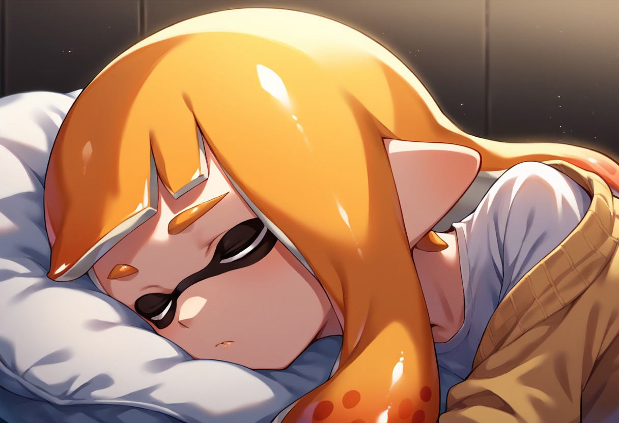 score_9, score_8, score_7, source_anime, inkling girl, sleeping