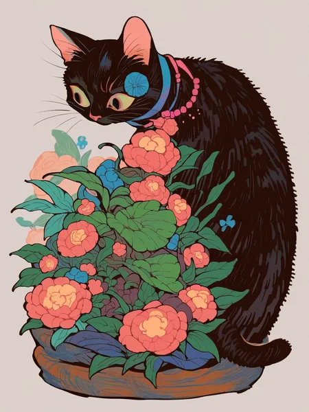 score_9, score_8_up, score_7_up, score_6_up, score_5_up,   <lora:tomidoronXLP:1> tomidoron, colourful, cat, feral, solo