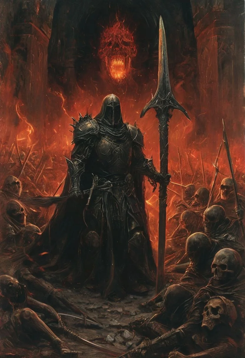 Completely Helm's fall absolutely nothing, pure black, detailed, but the Lord of the Rings of life are rising, FastNegativeV2, ral-dissolve,(James Ensor,Unica Zurn,Zdzislaw Beksinki:1.3), Skeletons,Weeping statues, Paranormal,Apparition, (Metallics:1.1), (Shape:1.1), (Monotyping:1.1), (Strobe light:1.3), Stone, Rhombus, ultra detailed, intricate, oil on canvas, dry brush, (surrealism:1.1), (disturbing:1.2) <lora:khorne:0.7> <lora:methurlant:0.5>
The king's guards fell like wheat before the scythe, their cries of alarm silenced by the swift and merciless blades of the assassin knights. In the heart of the fortress, they confronted the tyrant king himself, a figure wreathed in shadows and crowned with a crown of thorns.
A fierce battle ensued, the clash of steel and the crackle of dark magic filling the air with a palpable sense of impending doom. Sirah's daggers danced like silver serpents, finding their mark with unerring accuracy,
creating a hyperpunk scene with desaturated translucent DARK Red and beige details, colorful (polaroid:0.7) with vibrant colors, (vacations, high resolution:1.3), (small, selective focus, european film:1.2), (sexual advance:1.1), ,end of hopes ,silence, extremely detailed,dark,Completely The Battle of Helm's Padl absolutely nothing, pure black, detailed, but the Lord of the Rings of life are rising, FastNegativeV2, ral-dissolve,
