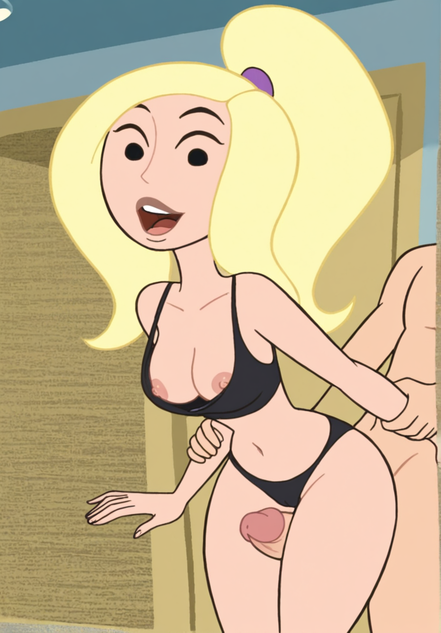 masterpiece, best quality, high quality, 1girl, britina, parody, score_9, black eyes, blonde hair, round face, 

pull down black bra, bend forward, cleavage, downblouse, nipples, black panties,sexy thighs, ((slim fit)), closet background, look at viewers BREAK thigh job, thigh sex, penis rubbing against pussy, looking down at penis, penis awe, penis between thighs, penis from behind, penetration, fucked from behind, exposed breasts, breasts grabbed, hands grabbing
