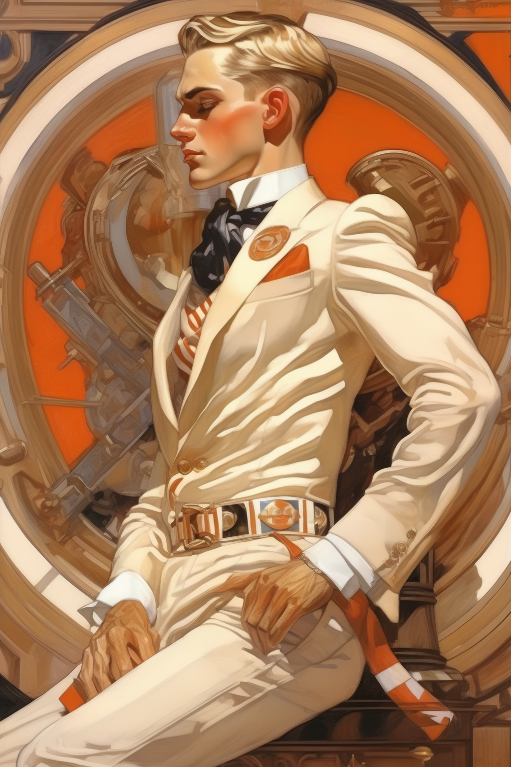 <lora:J.C. Leyendecker Style:1>J.C. Leyendecker Style - in the style of J. C. Leyendecker
