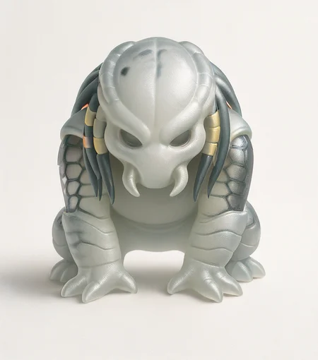 masterpiece, best quality, amazing quality, <lora:Frosted_glass_Buns:1> fr0st, simple background, no humans,  predator, masterpiece, best quality, amazing quality