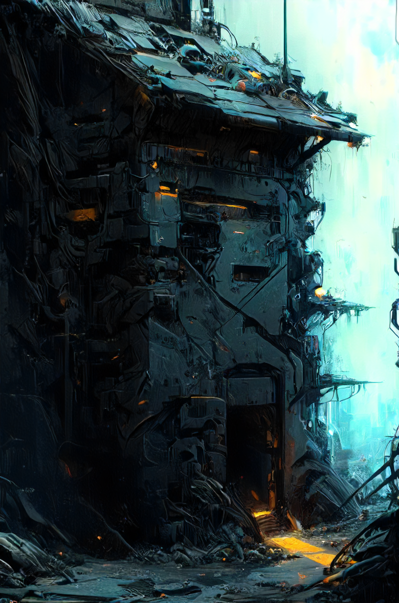no time to explain, 8k, war zone, damage, melancholic, clean, minimalism, vector, glowing  neon, misc, all, <lora:artfullyCHEERUP_SDXL_V1:0.8> <lora:Neon_Cyberpunk_Impressionism_SDXL:0.8>  <lora:XL_Cyborg_Samurai_-_By_HailoKnight:0.8>  <lora:artfullyECHELIER_SDXL_V1:0.8> <lora:add-detail-xl:1>,  <lora:Paul_Chadeisson:0.8>  <lora:- SDXL - hevy_armored_mechvari_V1.5:0.8>