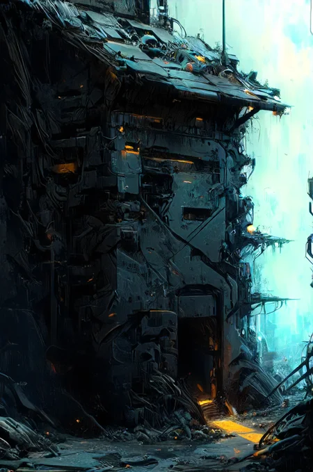 no time to explain, 8k, war zone, damage, melancholic, clean, minimalism, vector, glowing neon, misc, all, <lora:artfullyCHEERUP_SDXL_V1:0.8> <lora:Neon_Cyberpunk_Impressionism_SDXL:0.8> <lora:XL_Cyborg_Samurai_-_By_HailoKnight:0.8> <lora:artfullyECHELIER_SDXL_V1:0.8> <lora:add-detail-xl:1>, <lora:Paul_Chadeisson:0.8> <lora:- SDXL - hevy_armored_mechvari_V1.5:0.8>