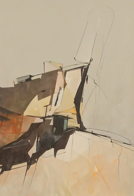 (Silhouette of a house on the cliff beside coast, flat painting background:1.5),
(abstract painting, impressionism, watercolor, oil painting brushstrokes, oil painting texture:1.3),
(brutalist architecture, BRIGHT green AND DARK BROWN color palette, curve LINE, circle, ellipse, core), AK, abstract, deconstruction, geometry, geometric composition,paint painting,harmonious colors, black frame,rectangle, tilt, flat painting, framex, horizontal, Constructivism, Fauvism,