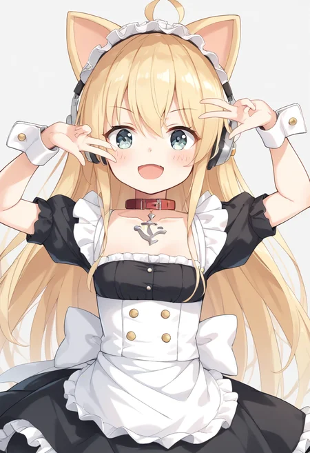 <lora:albacore_XL-bf16-pony-v1:1> 1girl, albacore \(azur lane\), maid, BREAK score_9, score_8_up, score_7_up, BREAK source_anime, best quality, masterpiece, uncensored,<lora:sdxl_lightning_4step_lora:1>(clear eyes:1.2),(4 finger:0.5),zPDXLpg
