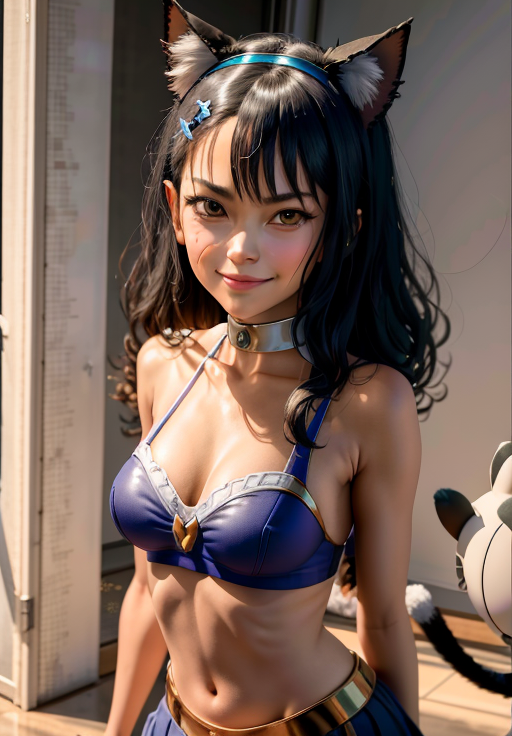 <lora:hayase_nagatoro:0.8>, hayase_nagatoro_neko, evil smirk,, (masterpiece, best quality, absurdres, detailed, ultra-detailed:1.3)