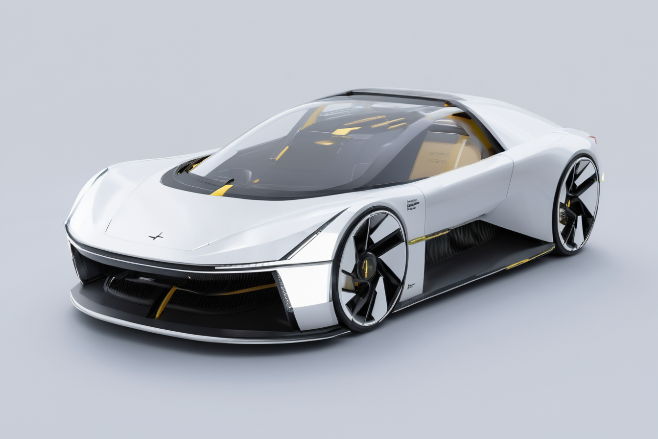 (best quality, masterpiece :1.2),polestar design style,concept UFO,future,2D rendering,finely detailed,4k,studio lighting,octane render,product design,<lora:polestar_design_style_v1-000016:1>,