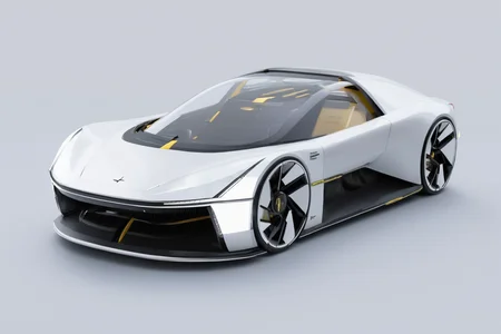 (best quality, masterpiece :1.2),polestar design style,concept UFO,future,2D rendering,finely detailed,4k,studio lighting,octane render,product design,<lora:polestar_design_style_v1-000016:1>,