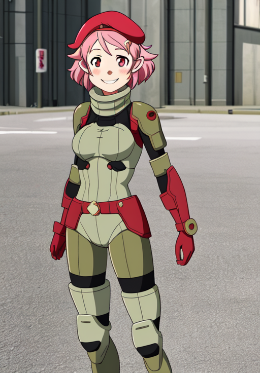 <lora:swordartonline_pack-000003:0.6>,GGO-Lisbeth,solo,smile