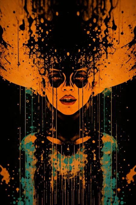in the style of sy3, 8K, highly detailed, digital photography, painting, medium shot of a (underworld queen) , Nikon d850, F/8, dripping Psychedelic, diabolic smile, satanic, on the edge, cracked personalty, intricate, sharp focus, perfect lighting, perfect shading, hdr, (photorealistic:1.6), <lora:Sy3:1>
