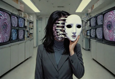 My head is slicing into enigmatic sections, and my primary symptom is that I have no face, but I must see