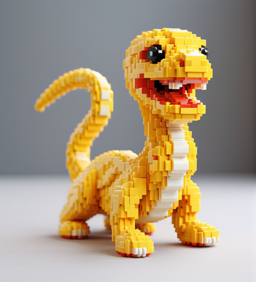 Lego pixel art,toy,3d model,detailed,playful,creativity,fine craftsmanship,childhood,hobby,indoor,studio lighting,<lora:å¾®ååç´ -000009:0.6>,snake,