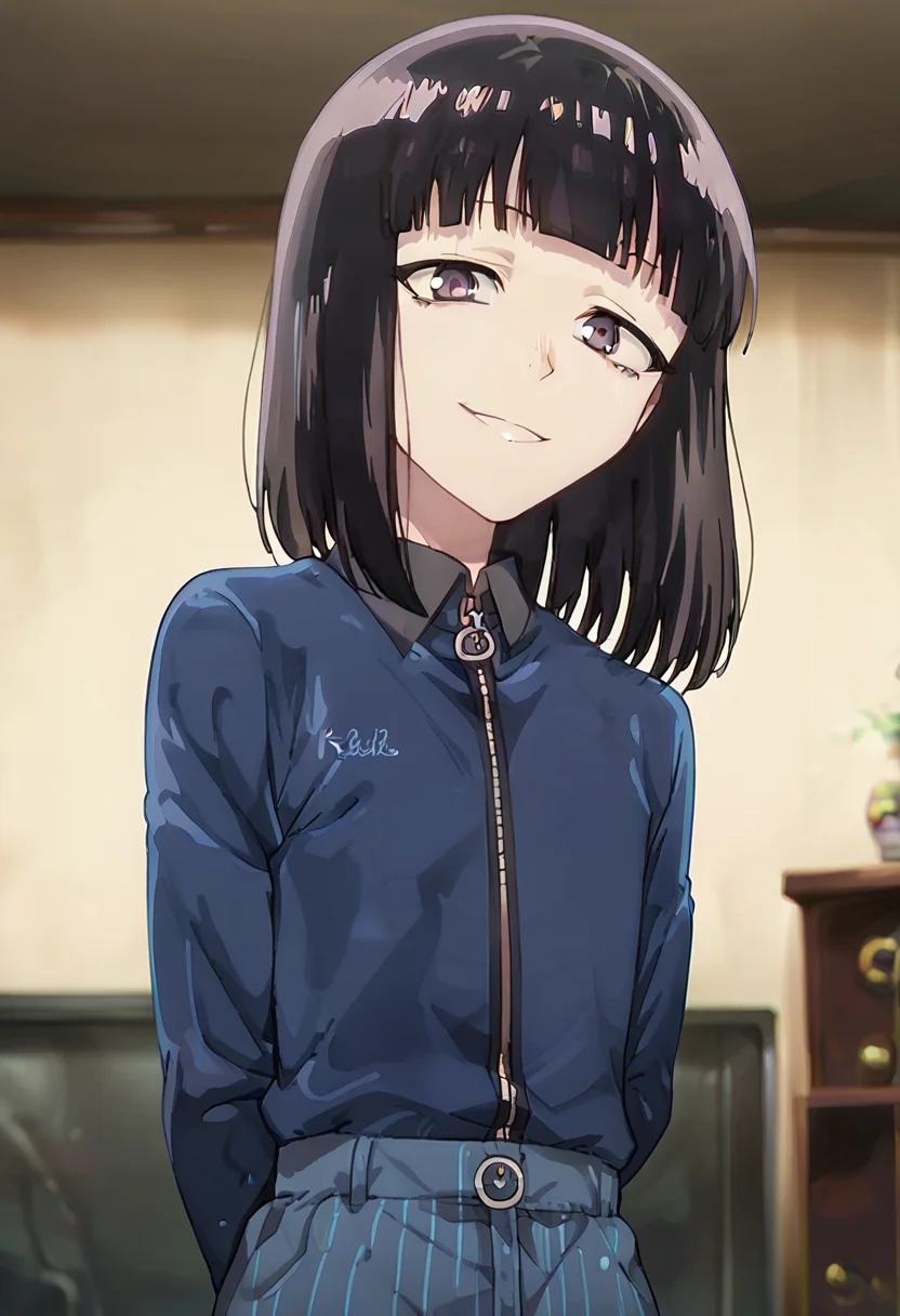 score_9, score_8_up, score_7_up,source_anime, anime screencap,
<lora:Suzushiro_Hatsuka:1>, Suzushiro Hatsuka, 1 boy, femboy, black hair, short hair, dark eyes, blunt bangs,
looking at viewer, arms behind back, smile,