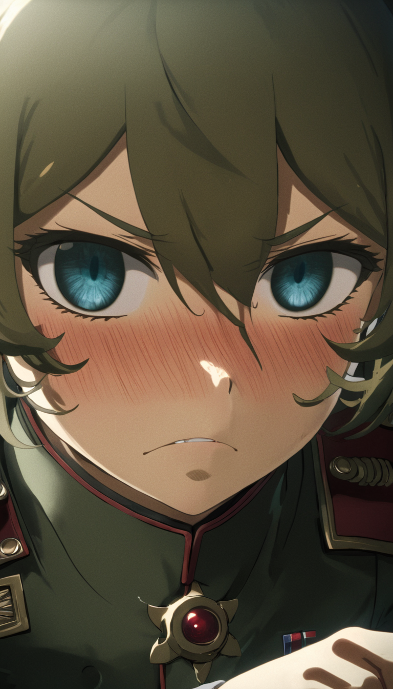 Cinematic scene, hero view, Tanya Degurechaff, Youjo Senki <lora:tanya_degurechaff_xl_v6:1>, action pose, detailed background, masterpiece, best quality, high quality, highres, absurdres, RAW candid cinema, 16mm, color graded portra 400 film, remarkable color, ultra realistic, textured skin, remarkable detailed pupils, realistic dull skin noise, visible skin detail, skin fuzz, dry skin, shot with cinematic camera