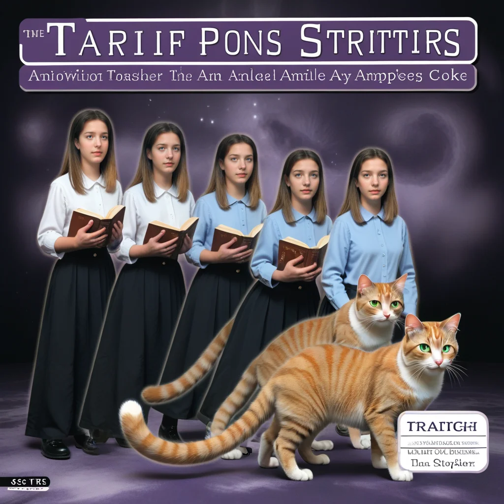 <lora:Animorph_-_pony:1> animorph, girl, morph, cat, left to right transformation, multiple people, 5 stage transformation, gradual transformation, book cover,