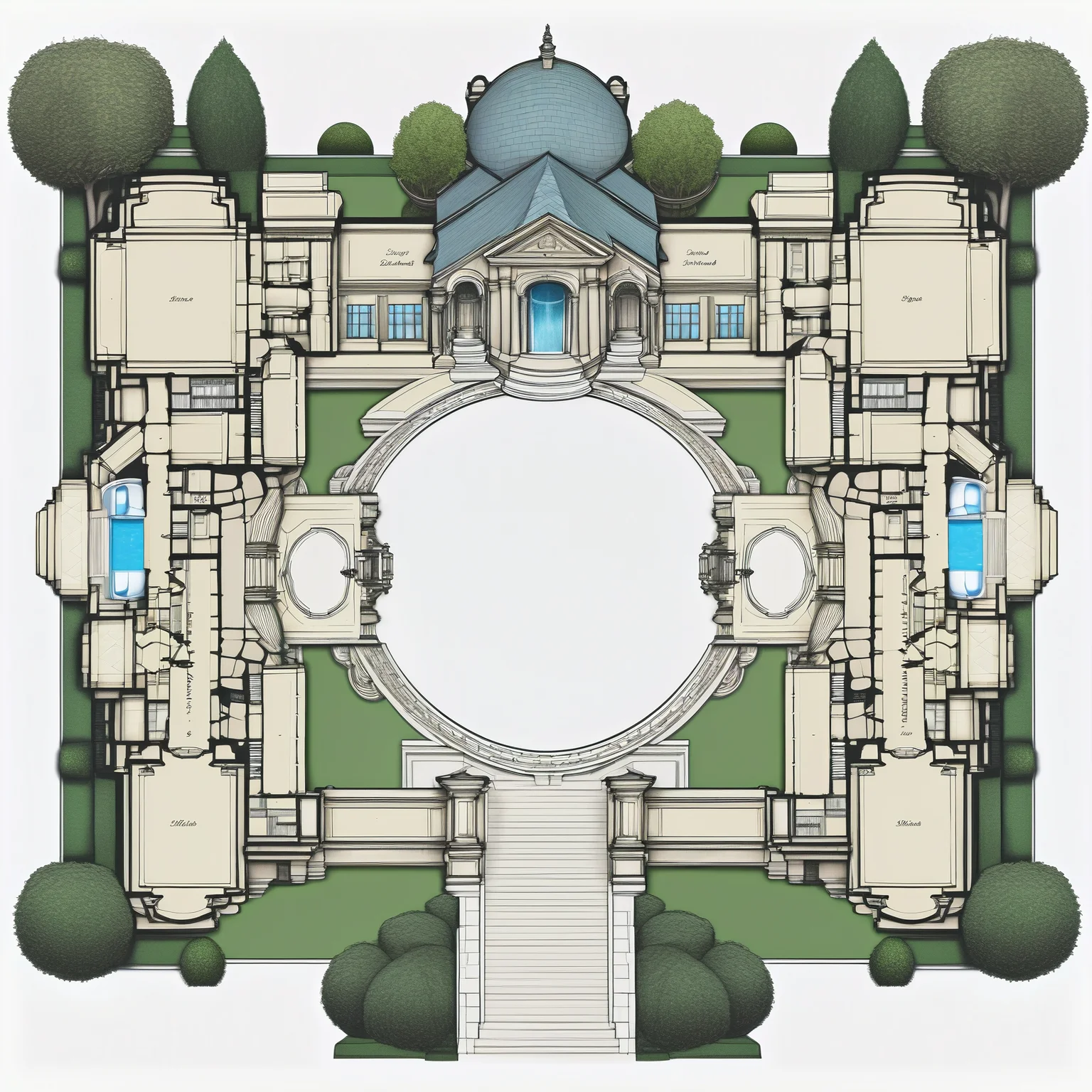 detailed top-down floorplan of a large mansion with a courtyard, high resolution<lora:floorplans-prod-e-000012:1>