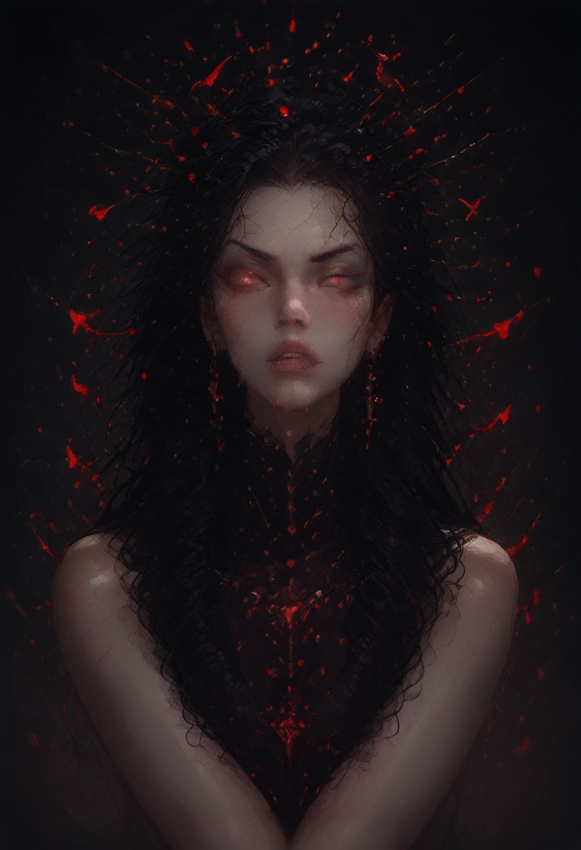 score_9, score_8_up, score_7_up, full body 19 years old AND 1monster  dragon pet, demon woman, demon horns, white skin, porcelain skin, skin made of white marble, eyes completely red, 
BREAK vampire girl, sexy dress, stockings, gold embroidery on dress, machete in hand, night, sensual face, black hair, small breast, pretty face, detailed image of a comic book character, <lora:g0th1cPXL:0.45>, <lora:incase-ilff-v3-4:0.5>, <lora:Expressive_H:0.8>, expressiveh, <lora:xl_more_art-full_v1:1>, <lora:add-detail-xl:1>, warm light, <lora:Smooth Style 2 SDXL_LoRA_Pony Diffusion V6 XL:0.25>, long shot, fire  city, <lora:fortnitelsxl:0.75>, fortnitelsxl, <lora:e¥e¤®c¬¬aºc:0.55> BREAK monster, sharp teeth, claws, glowing eyes, volumetric light, impeccable composition, a brilliantly talented illustrator
