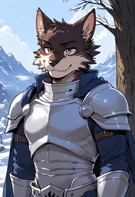 score_9, score_8_up, score_7_up, score_6_up, score_5_up, score_4_up, source_furry, rating_explicit, (furry, score_furry, ) (yago)
BREAK, 
(( , 1boy, male, solo, male, ((anthro, furry:1.3)), half body, pinup, bust )) 
BREAK 
(( inviting, sensual, seductive, knight:1.4 )) 
BREAK 
(( male: wolf, finger claws )))), (( young, 18_years_old )), (( armor, full armor, cape, coat :1.1 )) 
BREAK 
((outside)), ((outdoors))