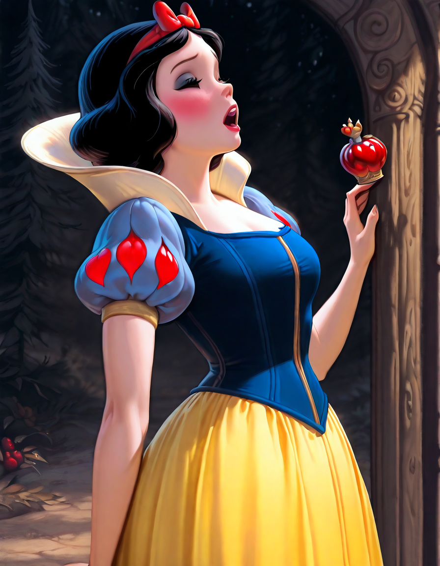 <lora:snow_white:1> classic snow white, erotic, masterpiece, best quality, good quality, very aesthetic, absurdres, newest, (Perfect details), <lora:USNR STYLE_XL_loha:0.3> <lora:spo_sdxl_10ep_4k-data_lora_webui:0.3> <lora:ponyv5_noobV065S_1_adamW:0.3> <lora:GBF_Illustrious:0.3> <lora:748cmSDXL:0.4>