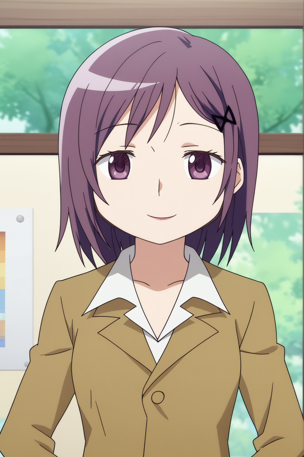 rating_safe,  anime screencap, consistent background,   Junko Kaname, light smile, upper body  <lora:Madoka-Junko_Kaname-PDXL:0.8>,