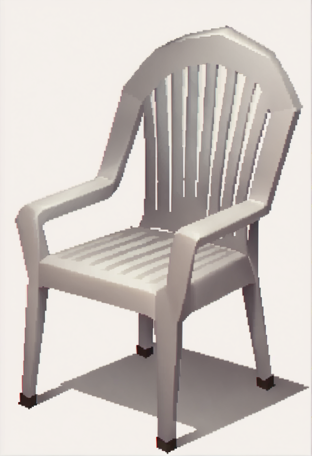 score_9, score_8_up, score_7_up, no humans:ffviichibis:.3, plastic chair, <lora:PlasticChair_XLPD:.6>  <lora:zs_FFVIIChibisXL_1:1> ffviichibis, white background