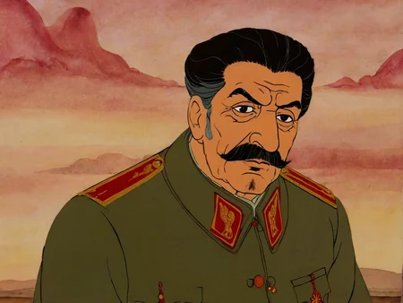 cartoon of Joseph Stalin, tranquil scene, detailed background, directed by Ridley Scott( in rankinbasshobbit style:1.1)
<lora:add-detail-xl:0.65> <lora:rankinbasshobbit_styleXL_v.10.2-000002:1.0>