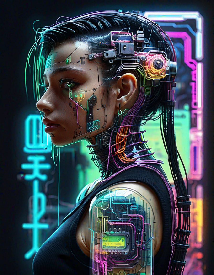 <lora:sdxl:1> solo, cyberpunk <lora:World_of_Glass_Filament:1> tiny neon glass filaments, neon