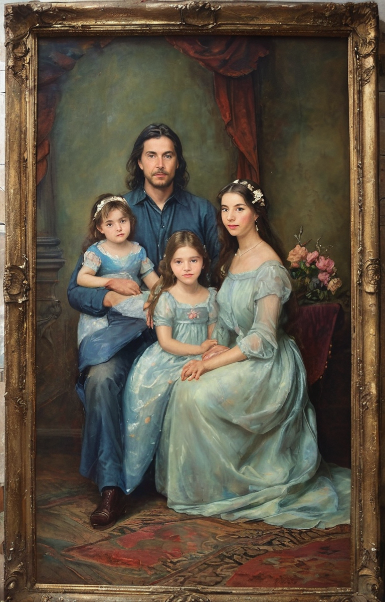 masterpiece,best quality,<lora:tbh144-sdxl:0.7>,portrait of family