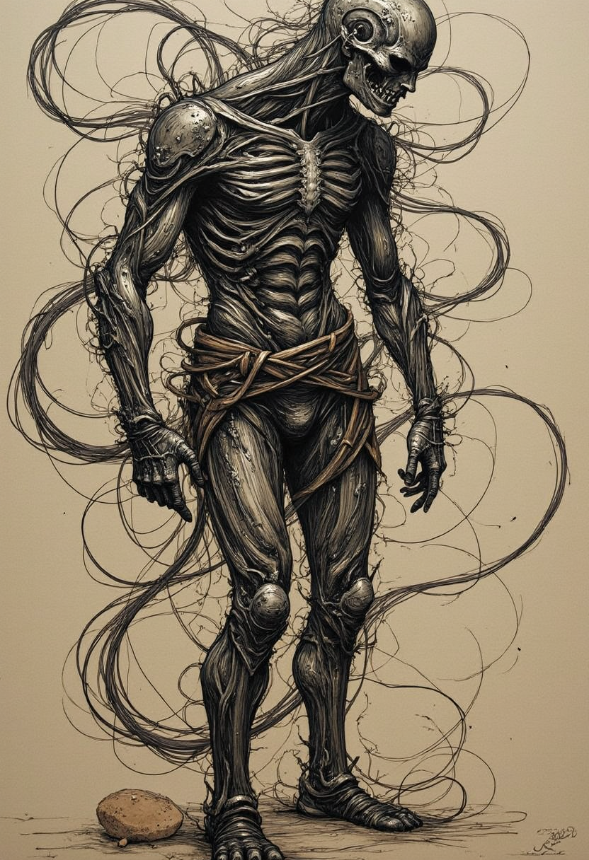 yfg-liqd, Strange detailed drawn with the thema.