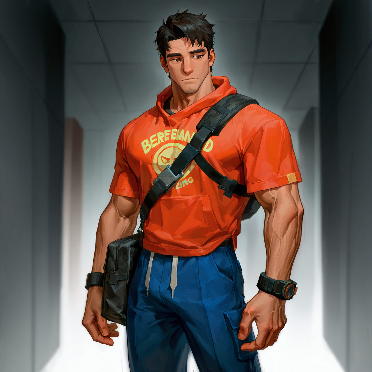 <lora:BAG_MAN_BEYOND-05:.7>bag_man_beyond
,male focus, muscular male, muscular male, bara, mature,  bara, mature, aixiwuganda_(20222192), very awa, masterpiece, best quality, absurdres, newest, perfect quality, detailed background, intricate details,
<lora:slider_Body Type_alpha1.0_rank4_noxattn_last:3><lora:Anime Summer Days 2 Style SDXL_LoRA_Pony Diffusion V6 XL:.6><lora:slider_cfg_scale_boost:.7><lora:Artist6p:.55>, Artist6p, Artist04p,<lora:slider_il_brightness_slider_d1:-1><lora:slider_il_contrast_slider_d1:-1><lora:slider_DarkSlider1.2_alpha1.0_rank16_full_300steps:-.6>