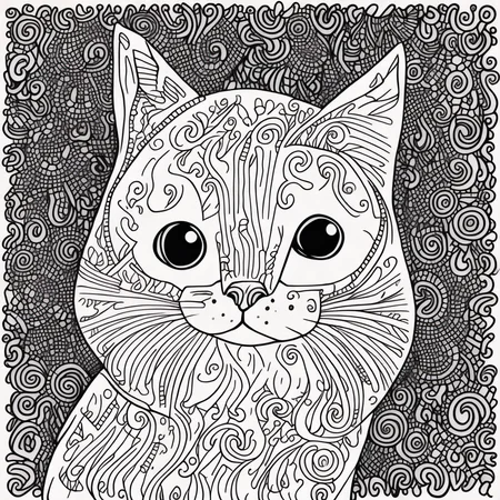 <lyco:Doodle_Sa_May :1.0> cat by doodle style