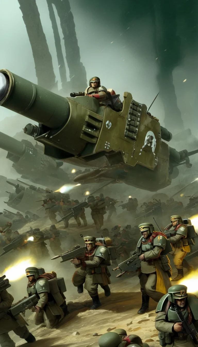 breathtaking Astra militarum, scenery, detailed background, masterpiece, best quality, high quality, absurdres <lora:astra_militarum_xl_v1:1> . award-winning, professional, highly detailed