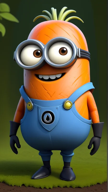 fantasy, archaeology theme, <lora:MinionStyleXL:1> MinionStyle carrot as a minion