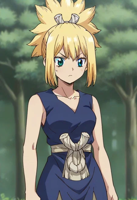 source_anime, cowboy shot <lora:KohakuDrSton3:0.9> kohaku, blond,,