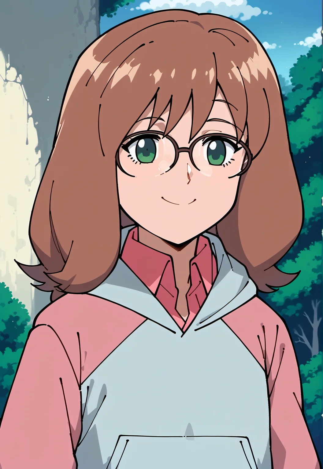 score_9, score_8_up, score_7_up, score_6_up,
BREAK
SharlaMWS, 1girl, sharla \(mujin wakusei survive\), green eyes, glasses, brown hair, medium hair, bangs, solo, small breast, happy, smile, closed mouth
BREAK
pink hoodie, hood down, long sleeves, pink collared shirt
BREAK
outdoors, forest, tree, day, daylight, bush, daylight, blue sky, cloud <lora:Sharla_PlanetSurvival:1>