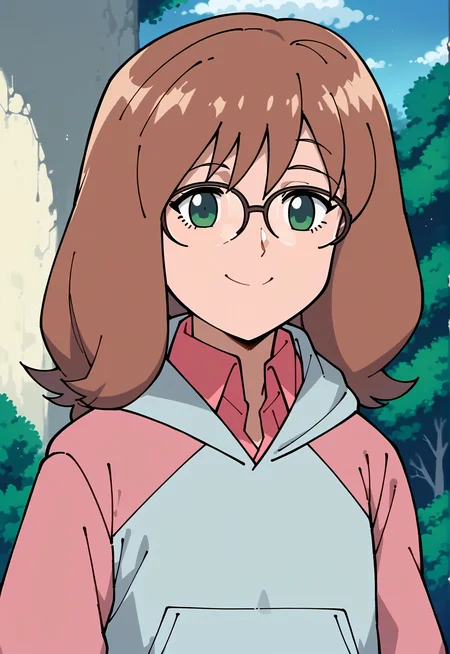 score_9, score_8_up, score_7_up, score_6_up,
BREAK
SharlaMWS, 1girl, sharla \(mujin wakusei survive\), green eyes, glasses, brown hair, medium hair, bangs, solo, small breast, happy, smile, closed mouth
BREAK
pink hoodie, hood down, long sleeves, pink collared shirt
BREAK
outdoors, forest, tree, day, daylight, bush, daylight, blue sky, cloud <lora:Sharla_PlanetSurvival:1>